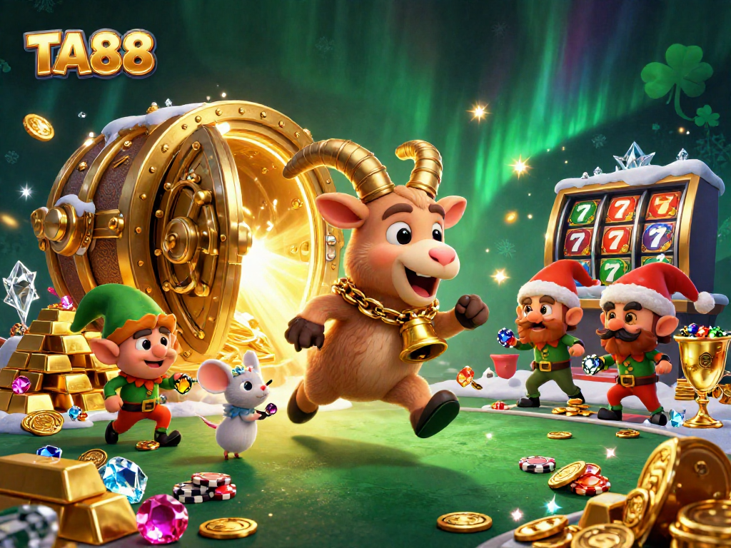 Experience the TA88 holiday horror casino with thrilling slot reels and festive characters.