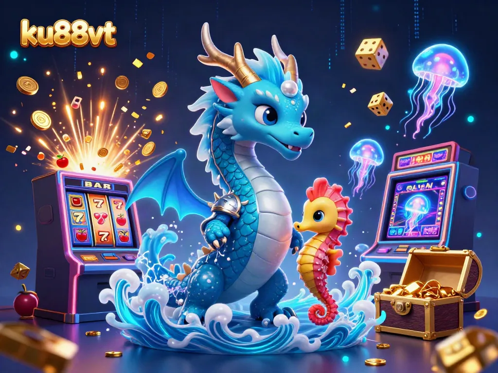 Engage in thrilling casino games at ku88vt with a mesmerizing dragon and vibrant jackpot action.