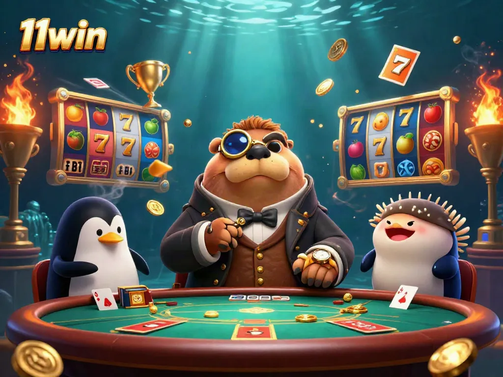 Experience thrilling gameplay with 11win in a vibrant underwater casino setting.
