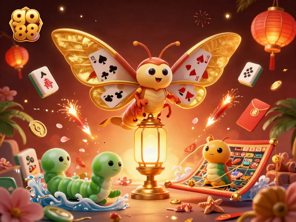 Trải nghiệm chơi game tại go 88 với rất nhiều biểu tượng đặc sắc và ánh sáng lấp lánh.