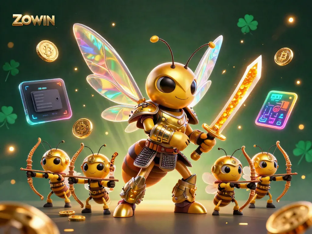 ZOWIN captivates players with a vibrant casino adventure scene featuring unique gaming elements and dynamic visuals.