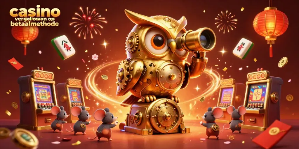 Experience the thrilling atmosphere of casino vergelijken op betaalmethode with a colorful, animated scene.