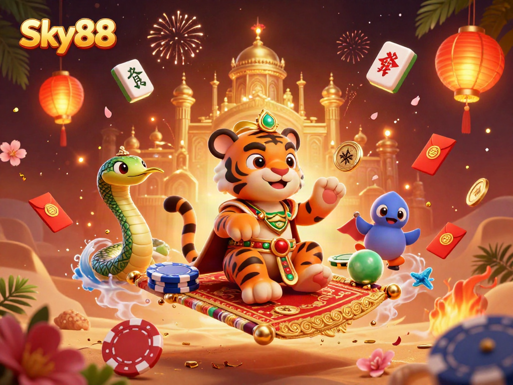 Experience thrilling features at Sky88 casino with vibrant visuals and engaging game elements.
