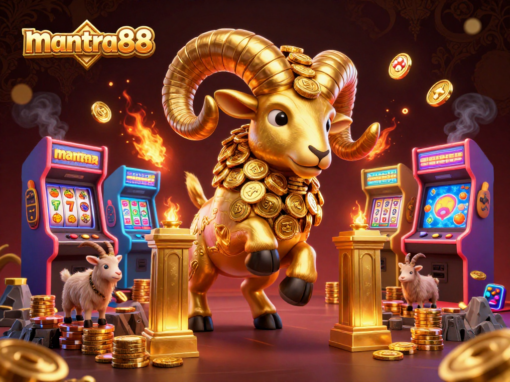 Engage with mantra88's slot game excitement featuring vibrant characters and casino elements.