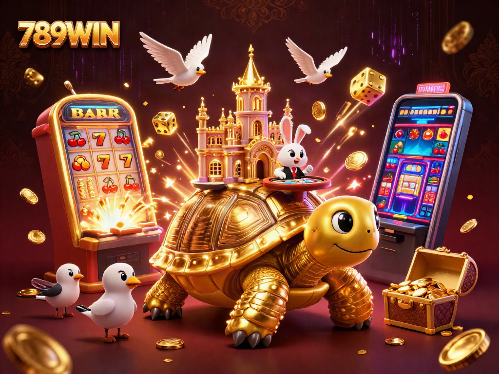 Play and win exciting jackpots at 789WIN featuring a colorful casino scene.