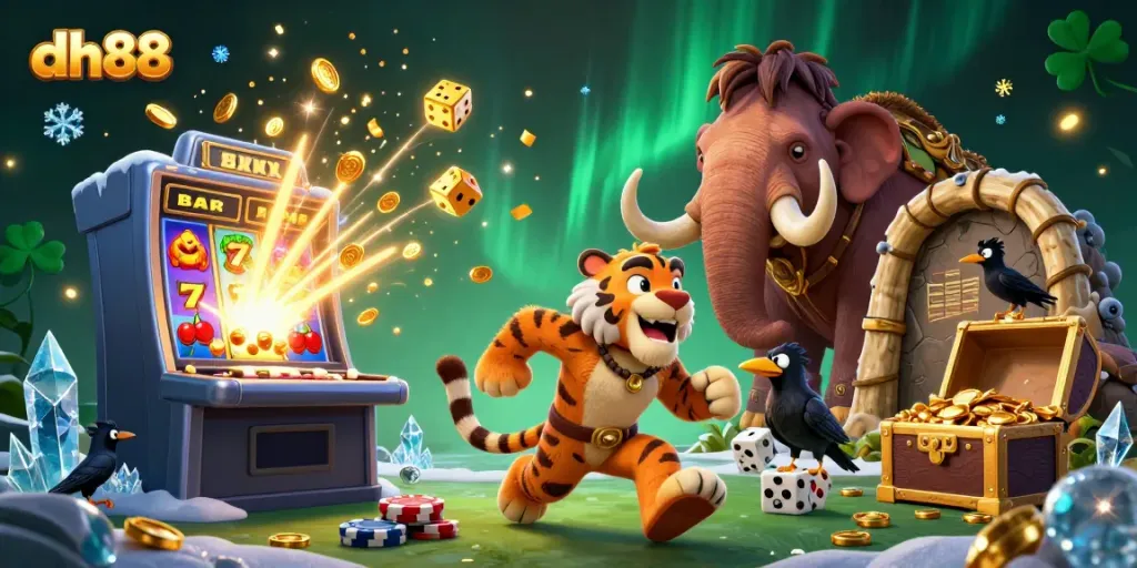 Engage in thrilling slots action at dh88 with caveman and saber-tooth partners!