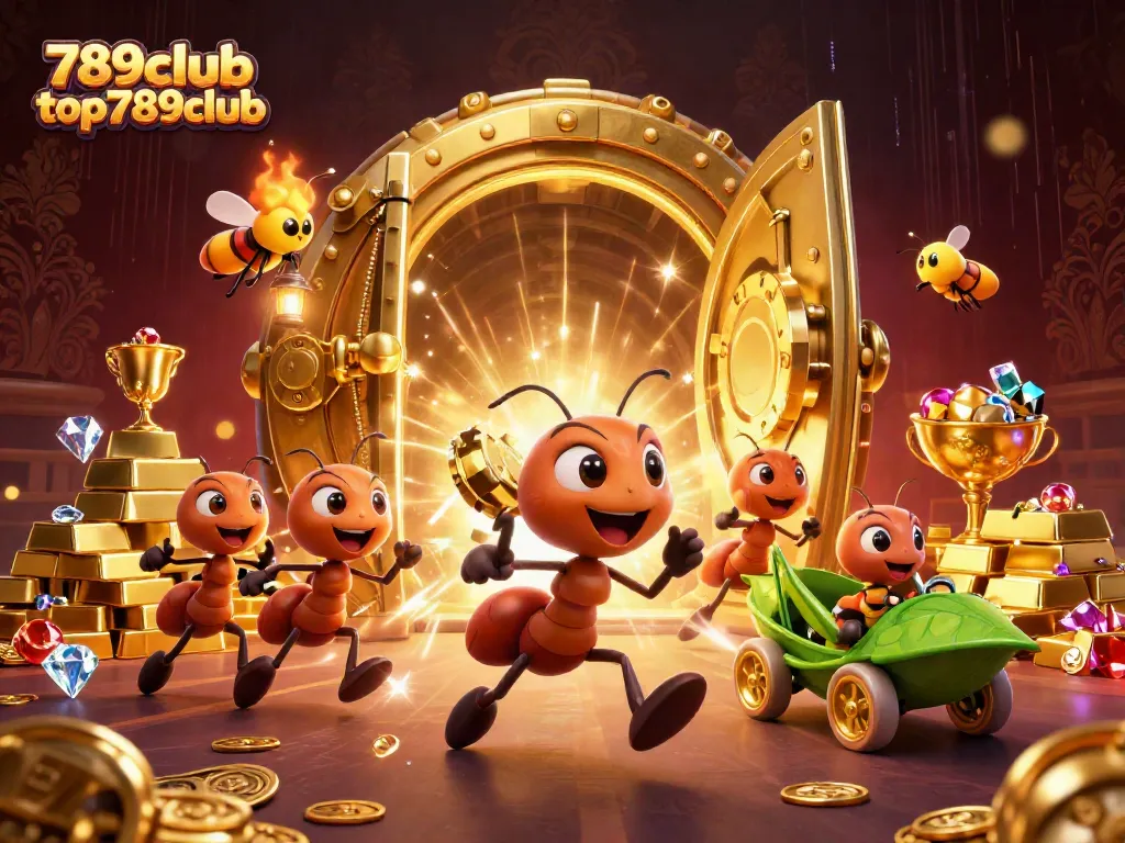 Join the excitement at 789club top789club with a heist theme showcasing daring ant thieves and treasures.