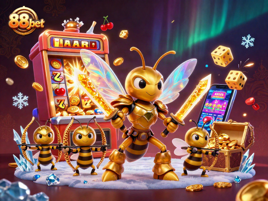 Engage with the 88jbet extravaganza featuring dynamic slot bursts, casino thrills, and captivating gaming characters.