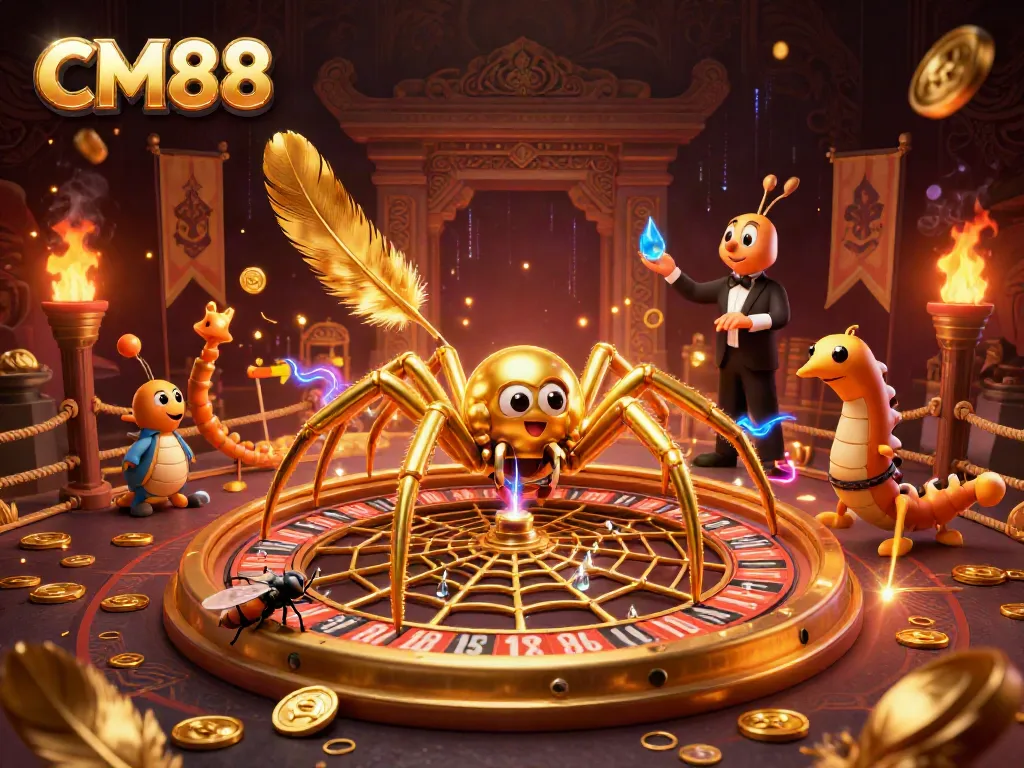 Experience exciting gameplay at CM88 with animated characters and rich casino elements.