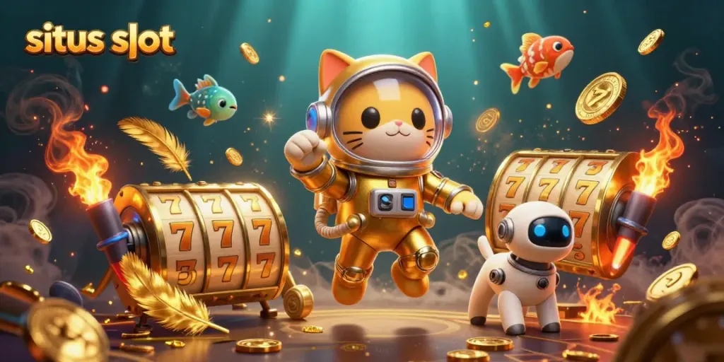 Engage with situs slot offering jackpot reels and adventures in a vibrant cosmic atmosphere.