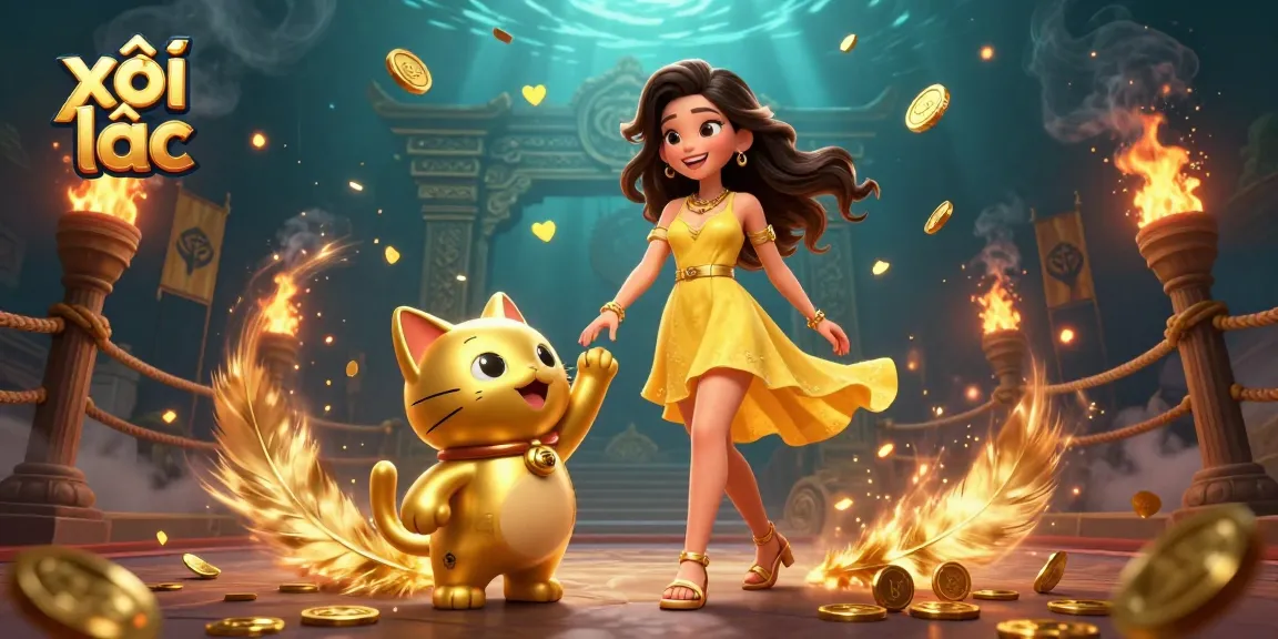 Experience exciting betting with xôi lạc, where golden coins and vibrant colors engage players in thrilling fun.