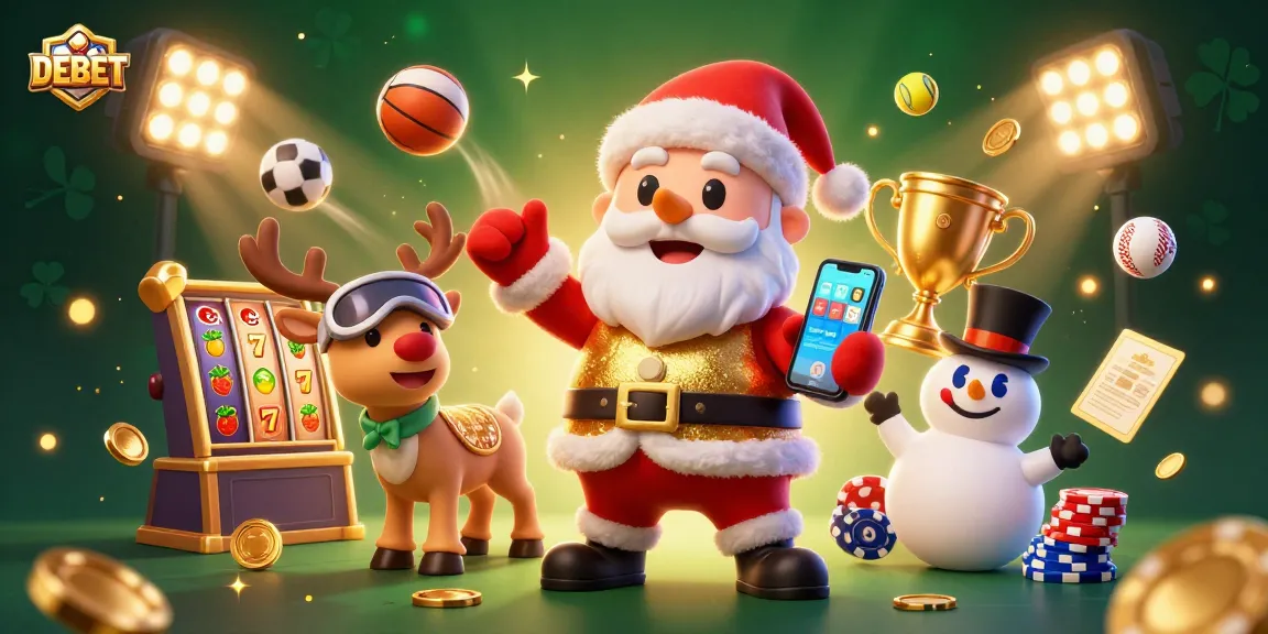 Join Santa Claus in a dazzling DEBET casino adventure, winning big with jackpots and fun!