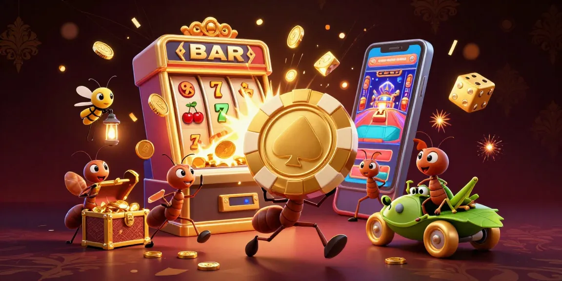 Experience the thrill with nhà cái hitclub while ants embark on a heist for giant poker chips!