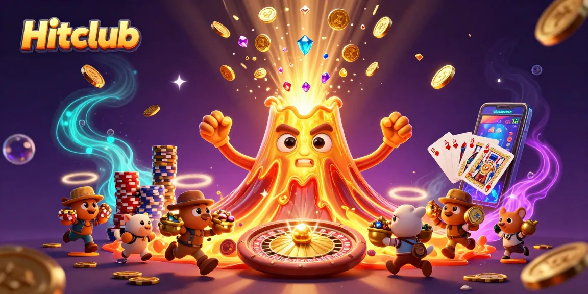 Experience the thrill of winning with Hitclub's treasure-filled adventure featuring vibrant casino elements.