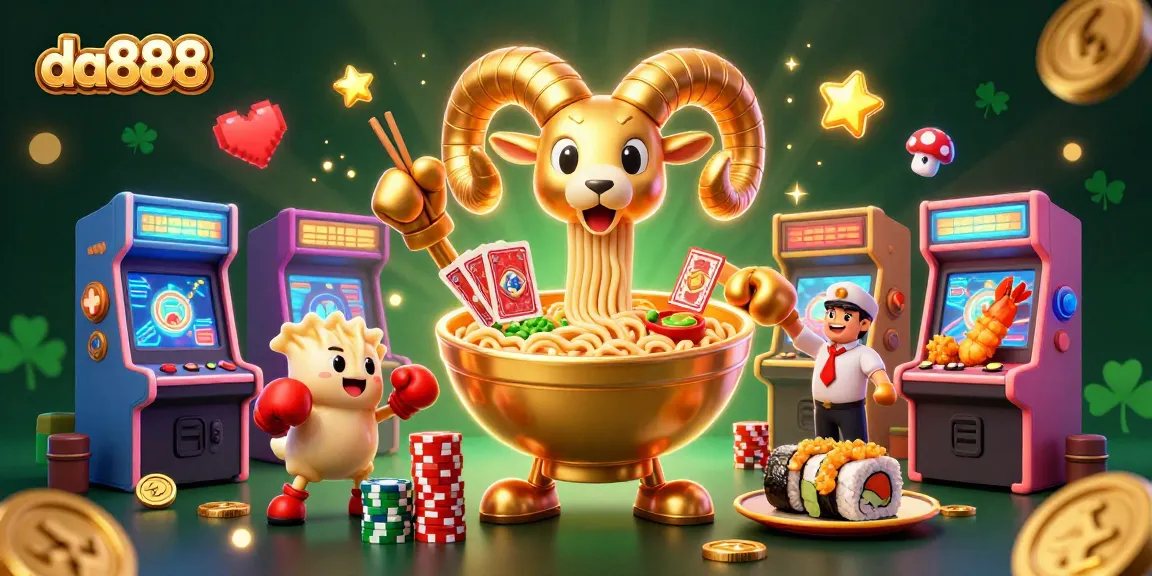 Win big with da888’s engaging 3D cartoon scene showcasing a vibrant casino experience.