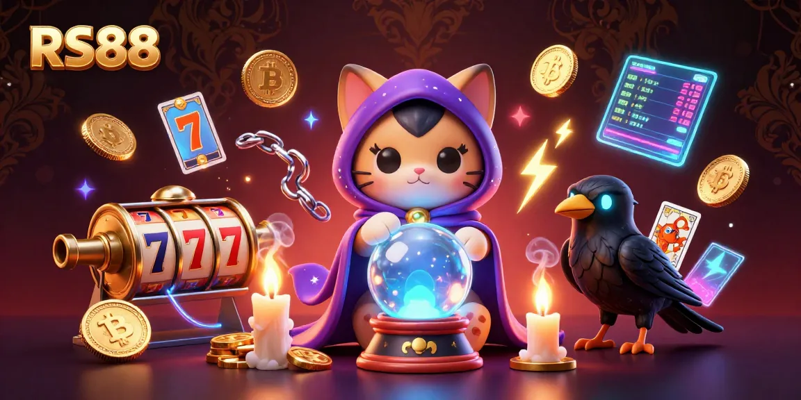RS88 offers a thrilling gaming experience with dynamic slots and cryptocurrency themes in a vibrant scene.