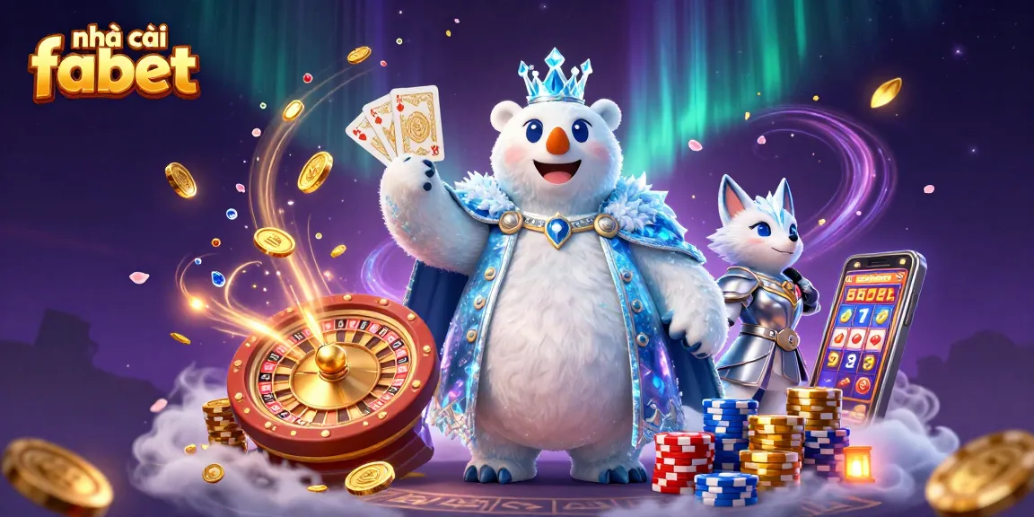Experience the thrill with nhà cái fabet in this vibrant casino scene of luck and fortune.