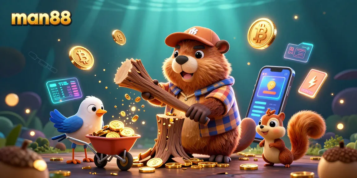 Experience winning opportunities with man88 in a vibrant, captivating 3D digital casino scene.