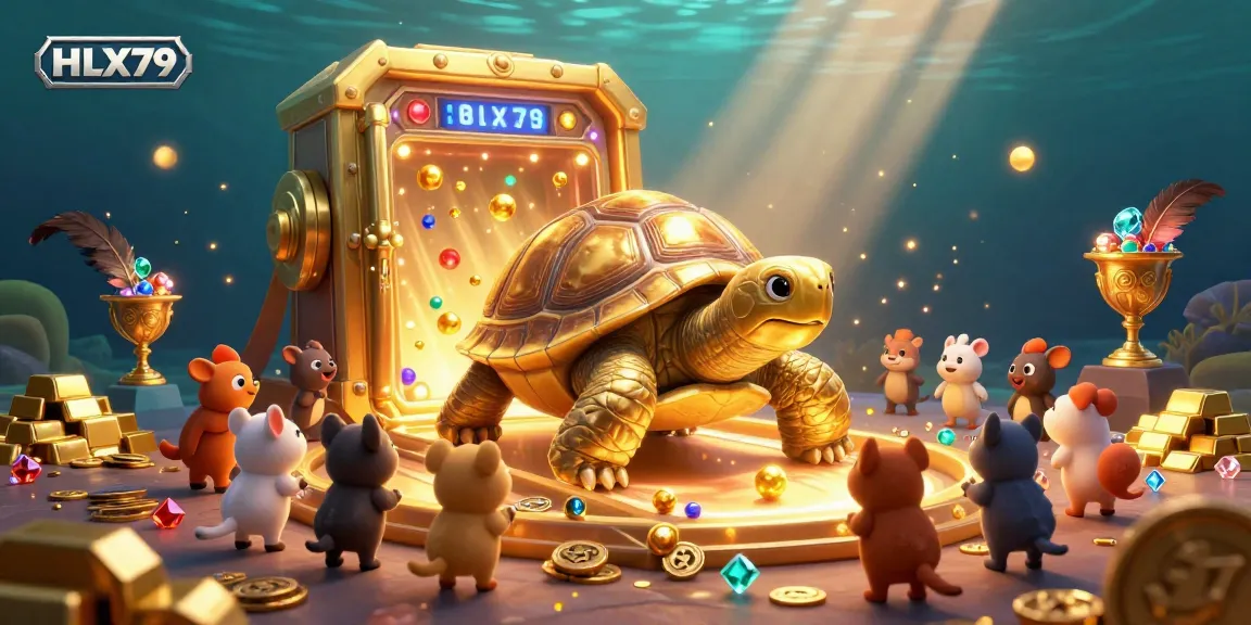 Engage in thrilling HLX79 cockfighting action with captivating visuals of golden treasures and exciting gameplay elements.