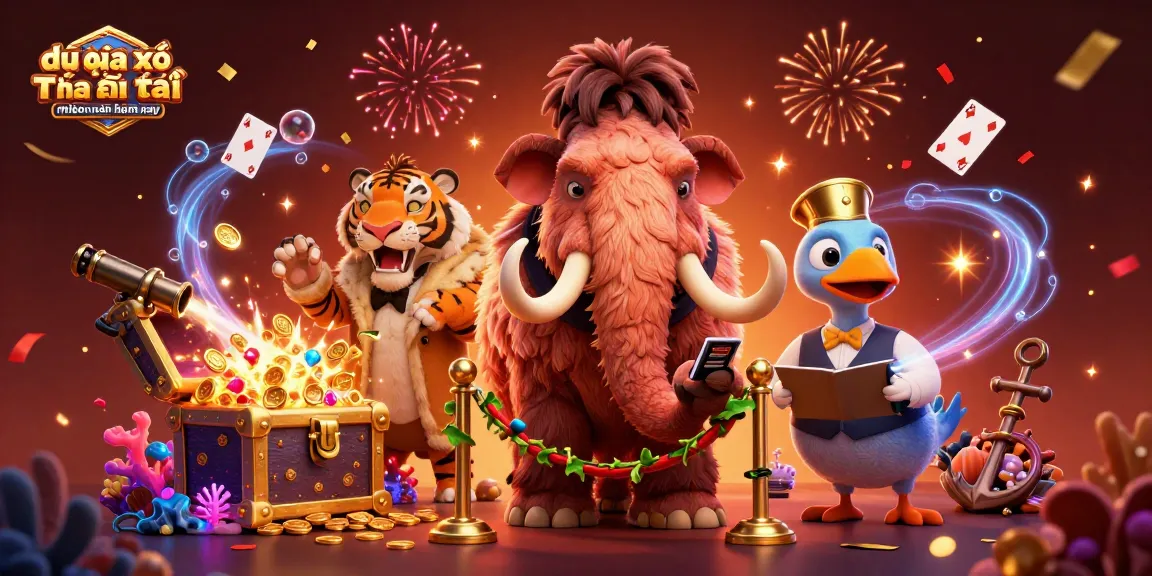 Engaging illustration depicting dự đoán xổ số thần tài miền nam hôm nay, showcasing a lively casino scene with vibrant characters and rich elements.