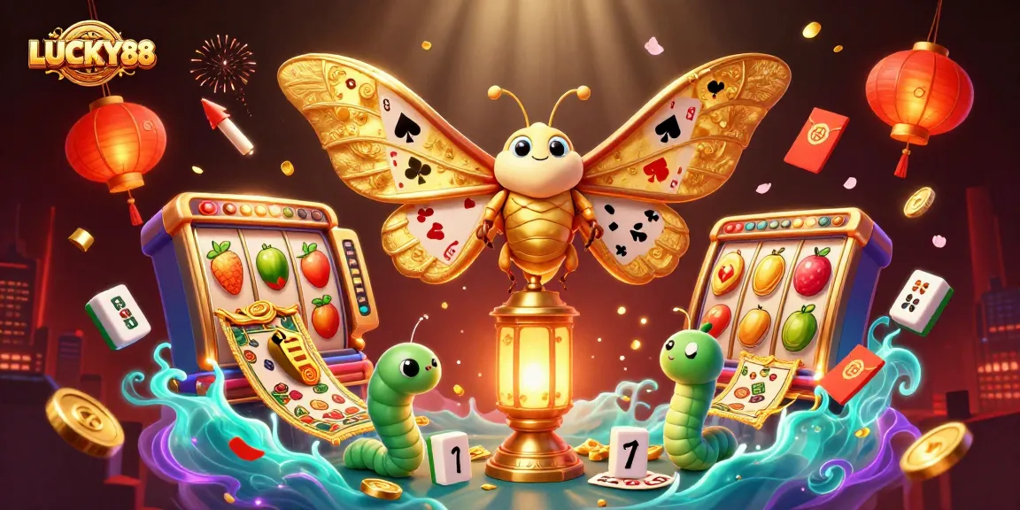 Engage with the vibrant world of LUCKY88 through this dynamic casino-themed 3D illustration.