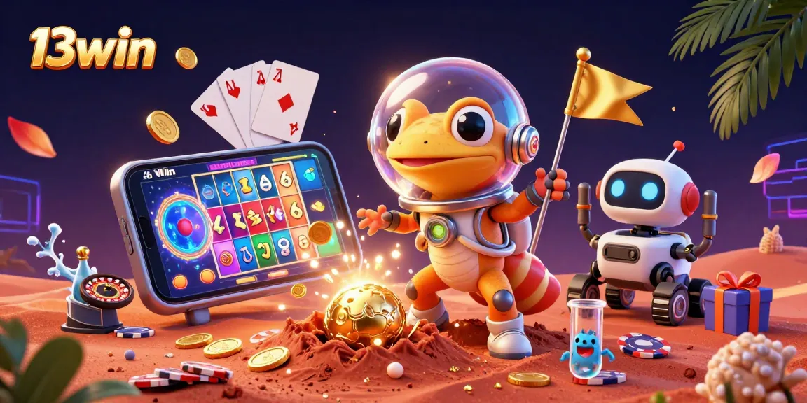 Experience thrilling gaming at 13win with vibrant casino elements and action-packed slots.