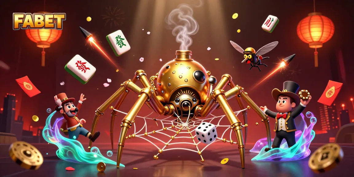 FABET: Engage in a thrilling 3D casino atmosphere with steampunk elements and vibrant visuals.