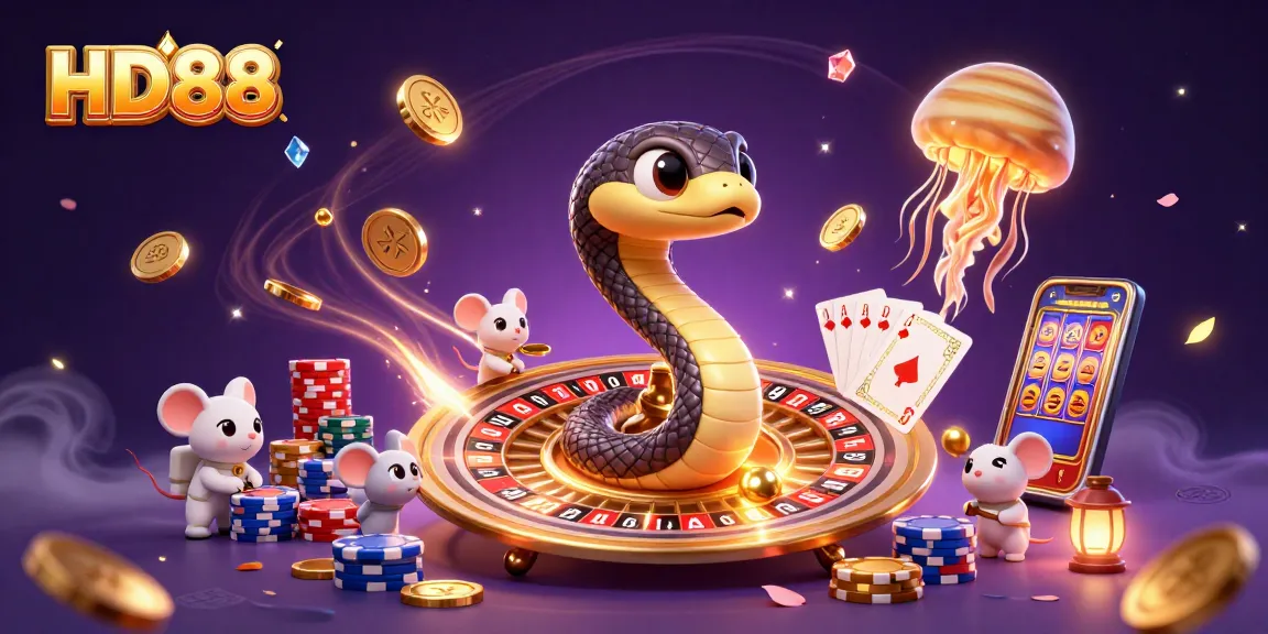 HD88 players place bets in a vibrant cosmic casino scene with stunning 3D elements.